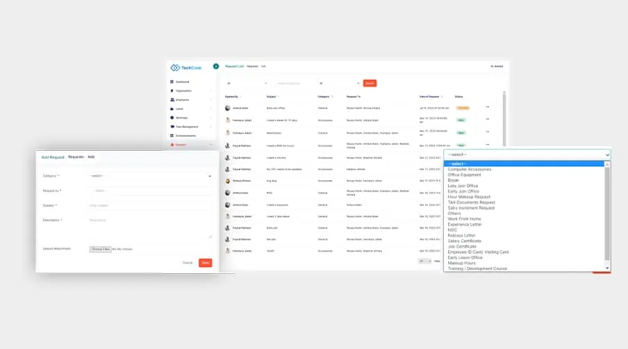 imgi 8 Request Module best free hr management software