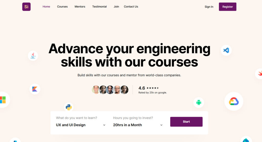 Educational Free NextJs Landing Page