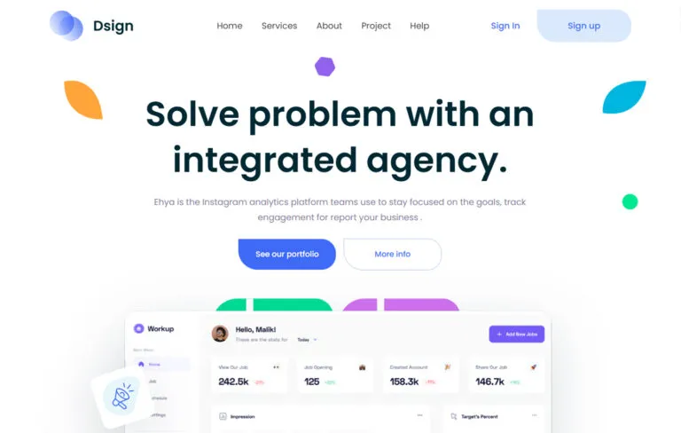 imgi 35 Next.Js Based Free Landing Page Template 768x488 1