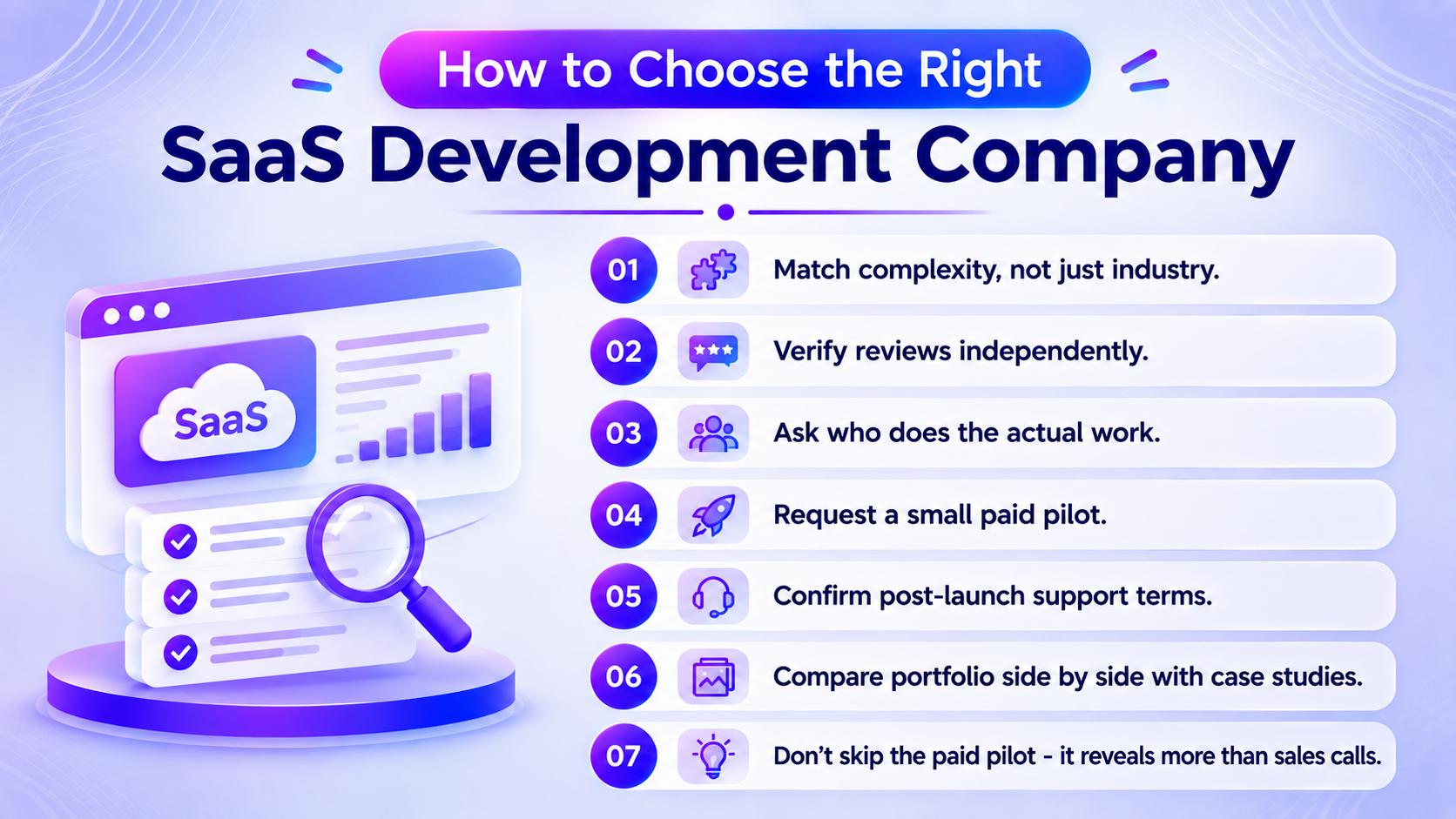 how to choose the right saas development company